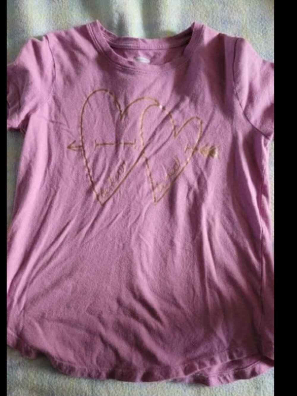 Girls size large "be kind, be real" tshirt